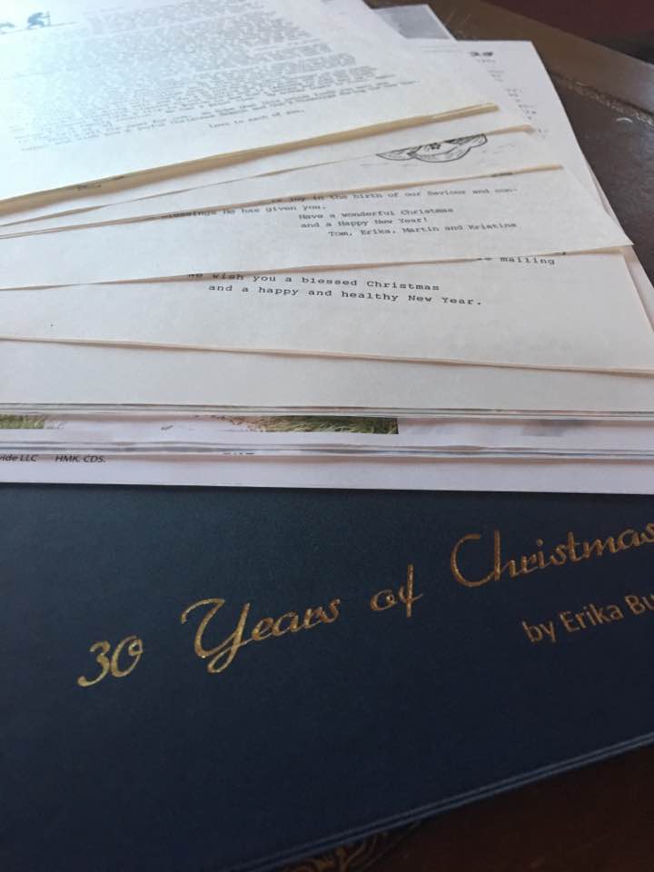 30 Years of Christmas Letters bound into a custom hardcover 4everBound book